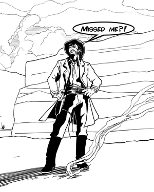 Panel 14 - Hunt and Chase - Six Shooters and Hard Love