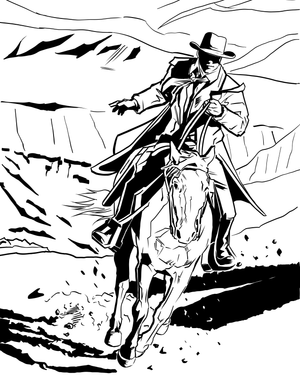 Panel 16 - Hunt and Chase - Six Shooters and Hard Love