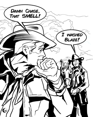 Panel 17 - Hunt and Chase - Six Shooters and Hard Love